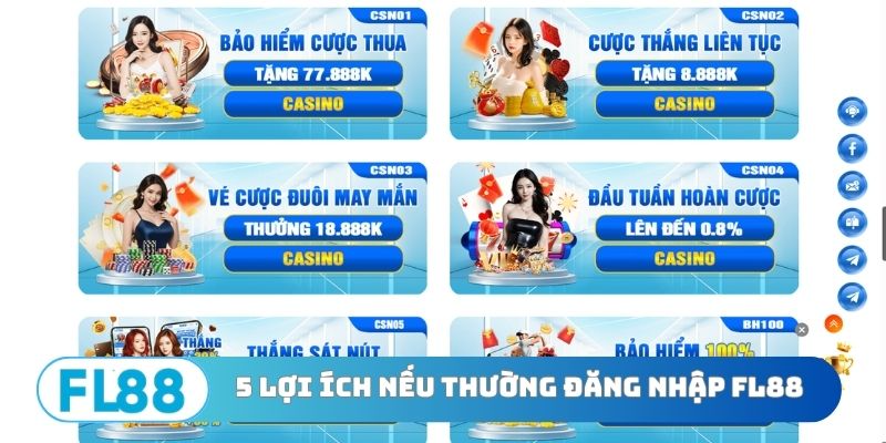 5 lợi ích nếu thường đăng nhập FL88