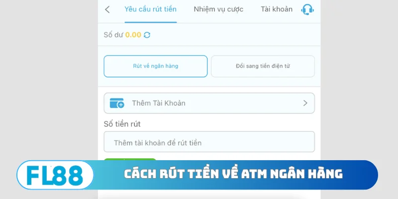 Cách rút tiền về atm ngân hàng