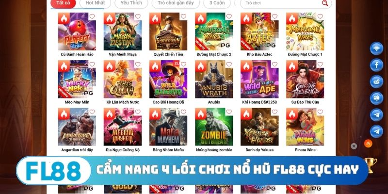 Cẩm nang 4 lối chơi nổ hũ FL88 cực hay