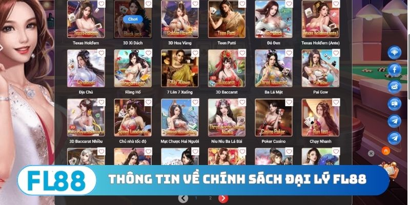 Thông tin cơ bản về chính sách đại lý FL88